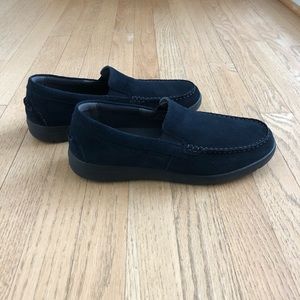 Geox Respira Leitan Man Suade Loafers in Navy